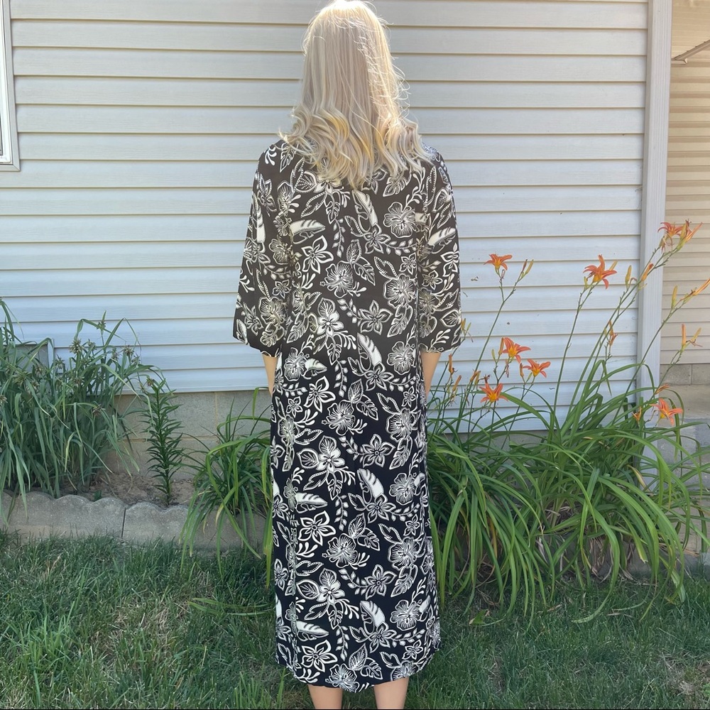 Beaded Neck Patio Casuals  by Cabernet Caftan Maxi Dress - Picture 7 of 12
